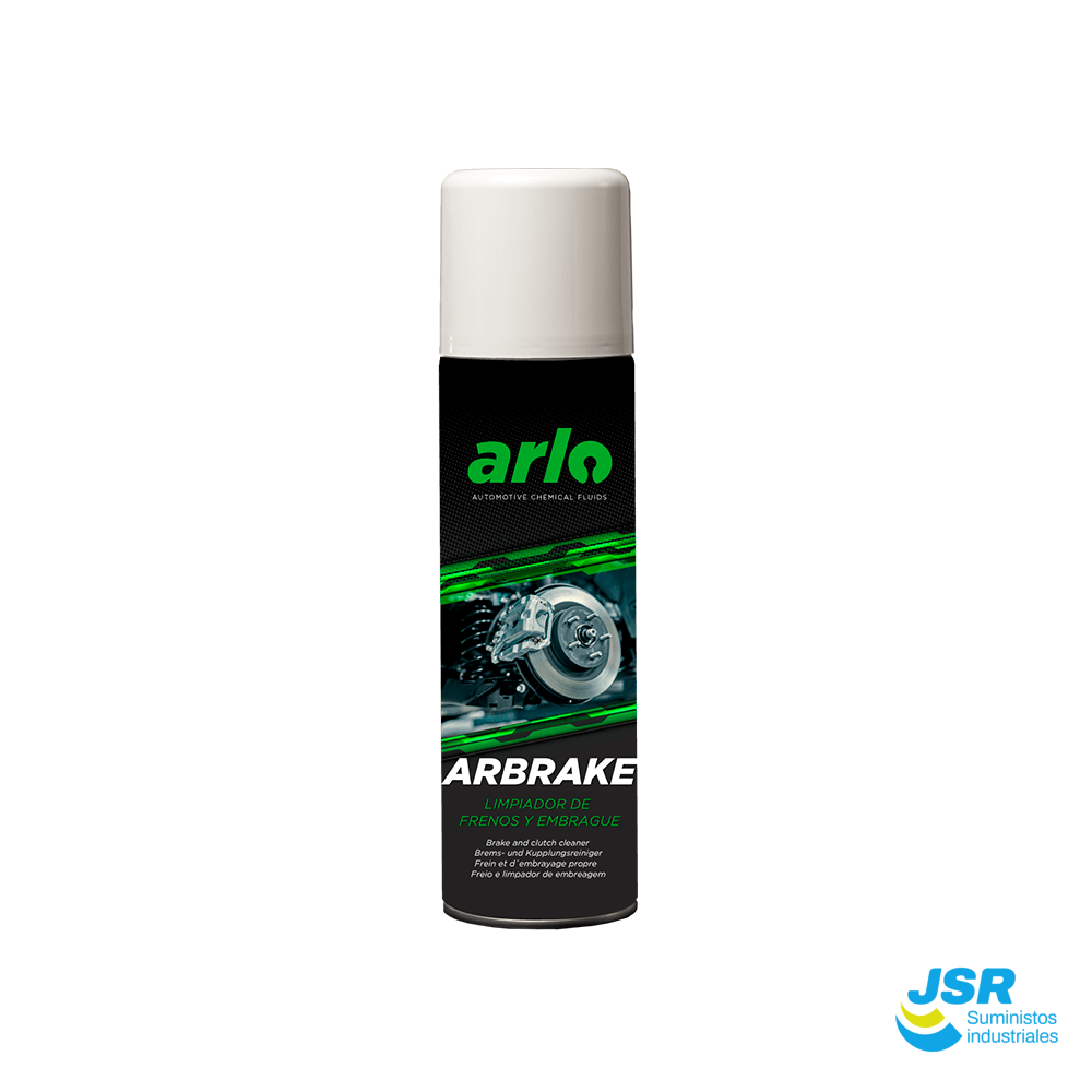 Spray limpiador de frenos Arlo Arbrake para frenos y embrague.