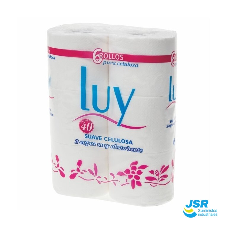 Papel higiénico doméstico de doble capa en pack