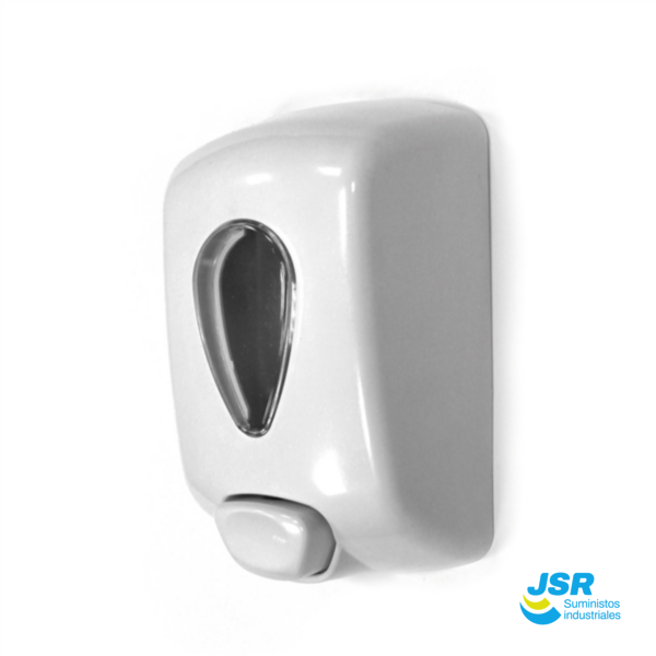 Dispensador de jabón mural EcoLuxe de color blanco