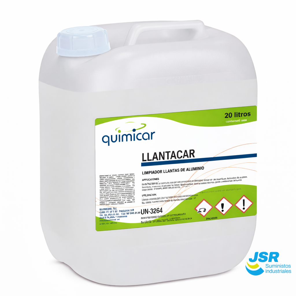 Limpiador de llantas de aluminio Llantacar en garrafa de 20 litros