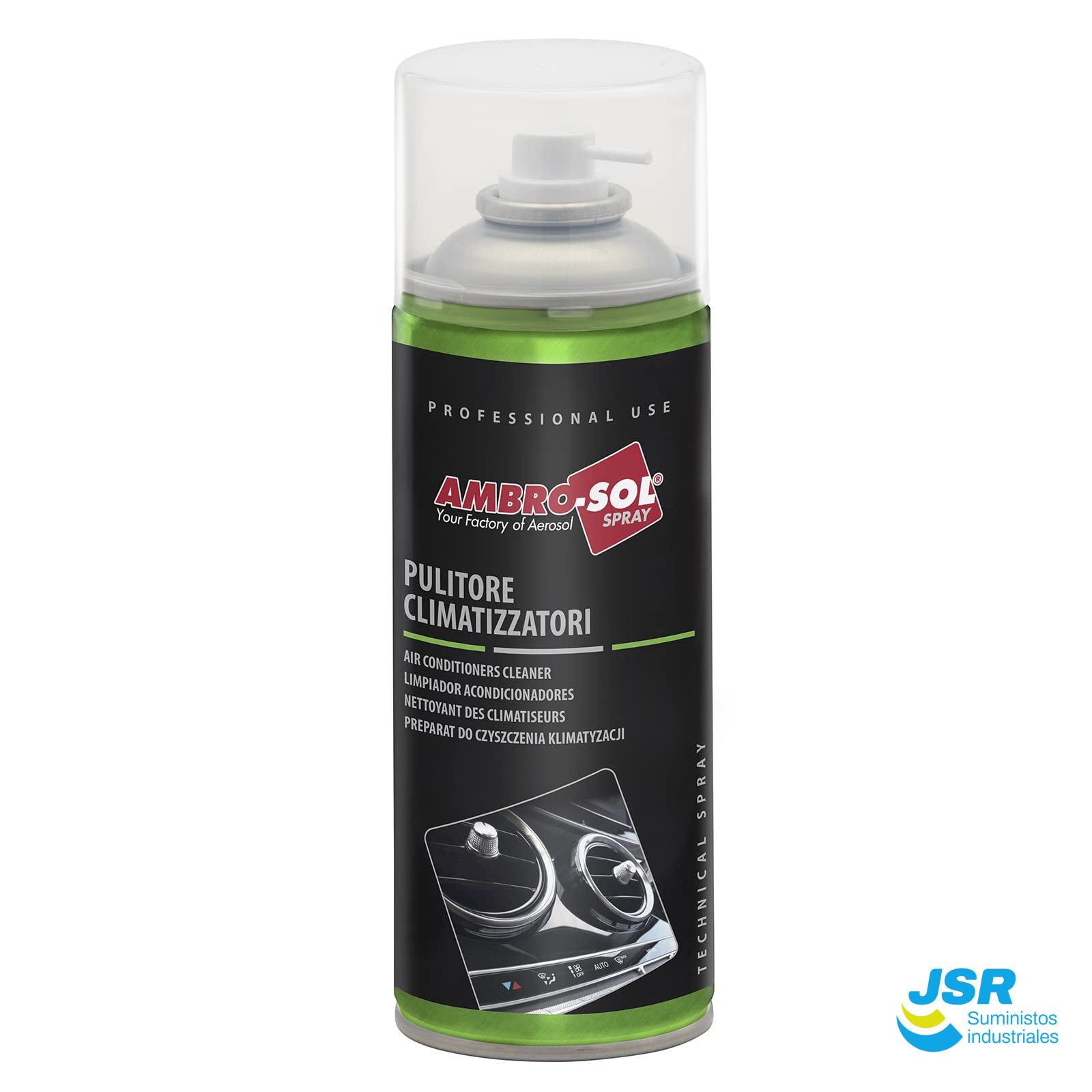Spray limpiador de aire acondicionado Ambro-Sol para climatizadores.
