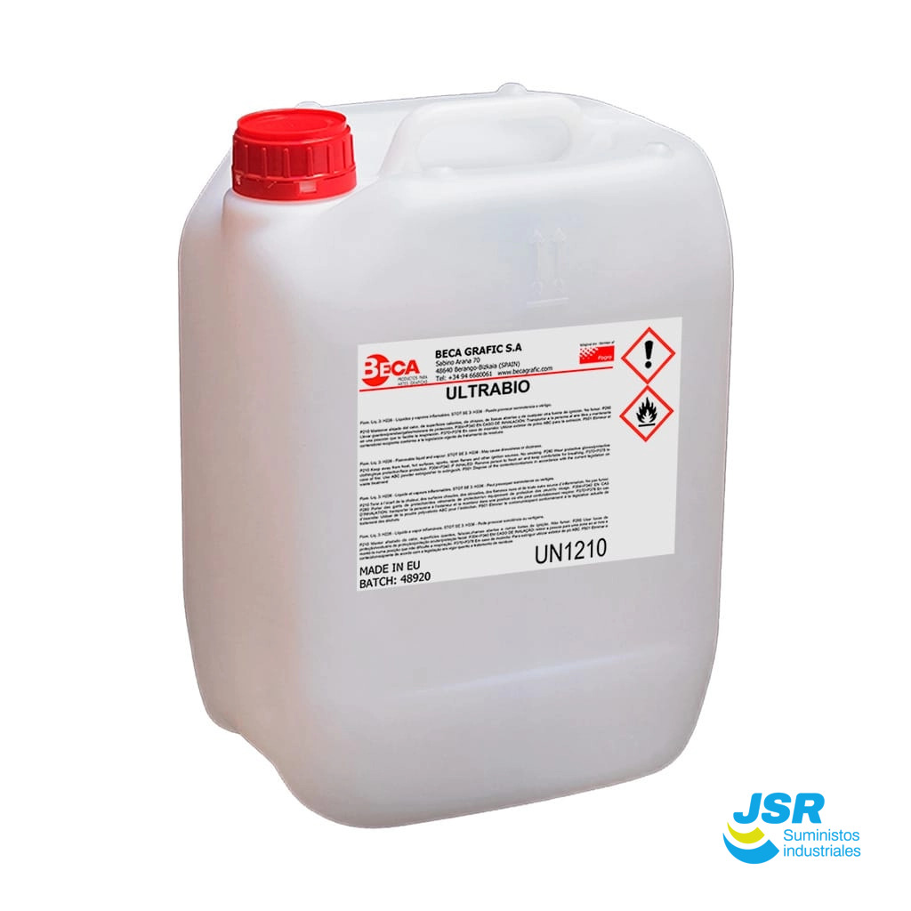 Garrafa de Ultrabio BECA para limpieza técnica industrial