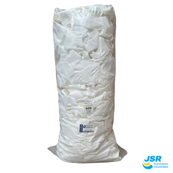 Trapo blanco tipo SON en saco industrial