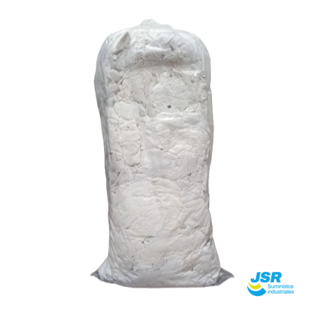 Trapo blanco prensado para limpieza industrial